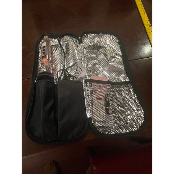 Calista Perfecter Pro Heated Round Styling Brush Tool Floral Multicolor with bag - Picture 10 of 12